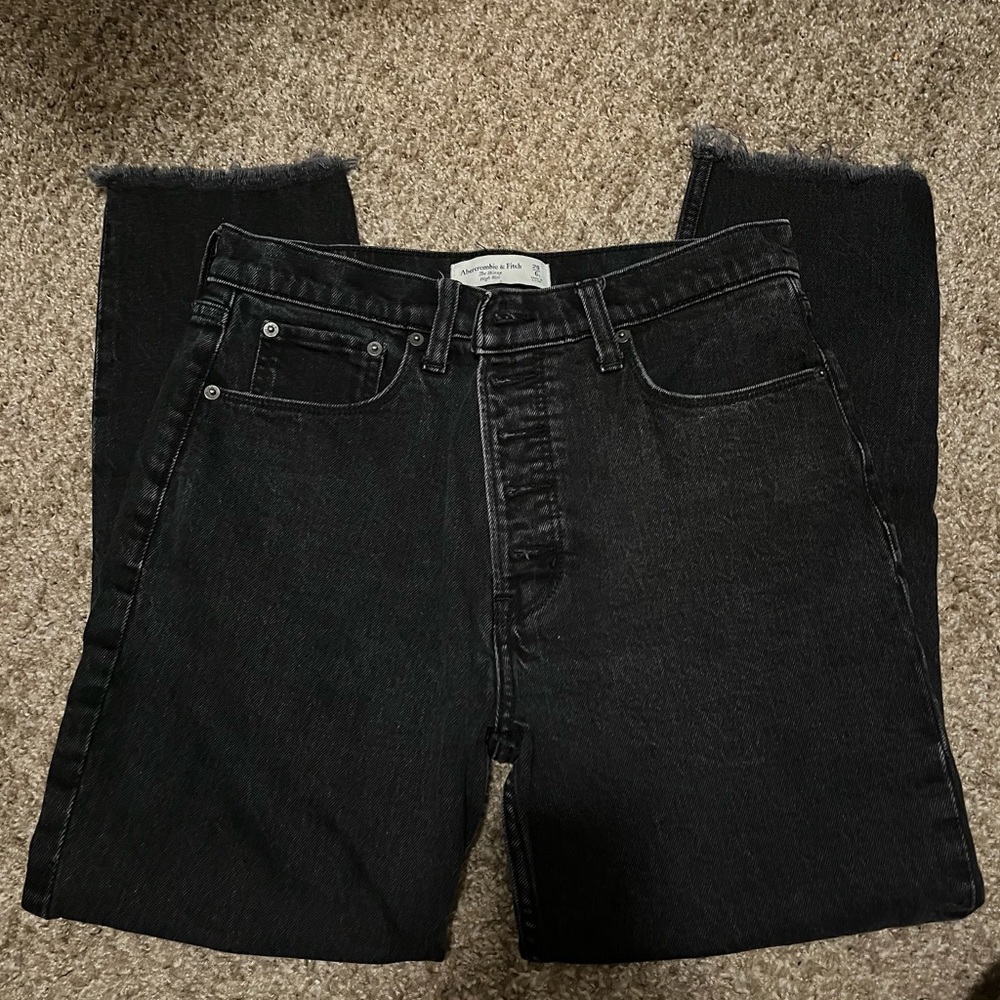 Abercrombie & Fitch skinny high rise black jeans